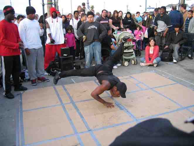 Hip hop street dancing in San Francisco
